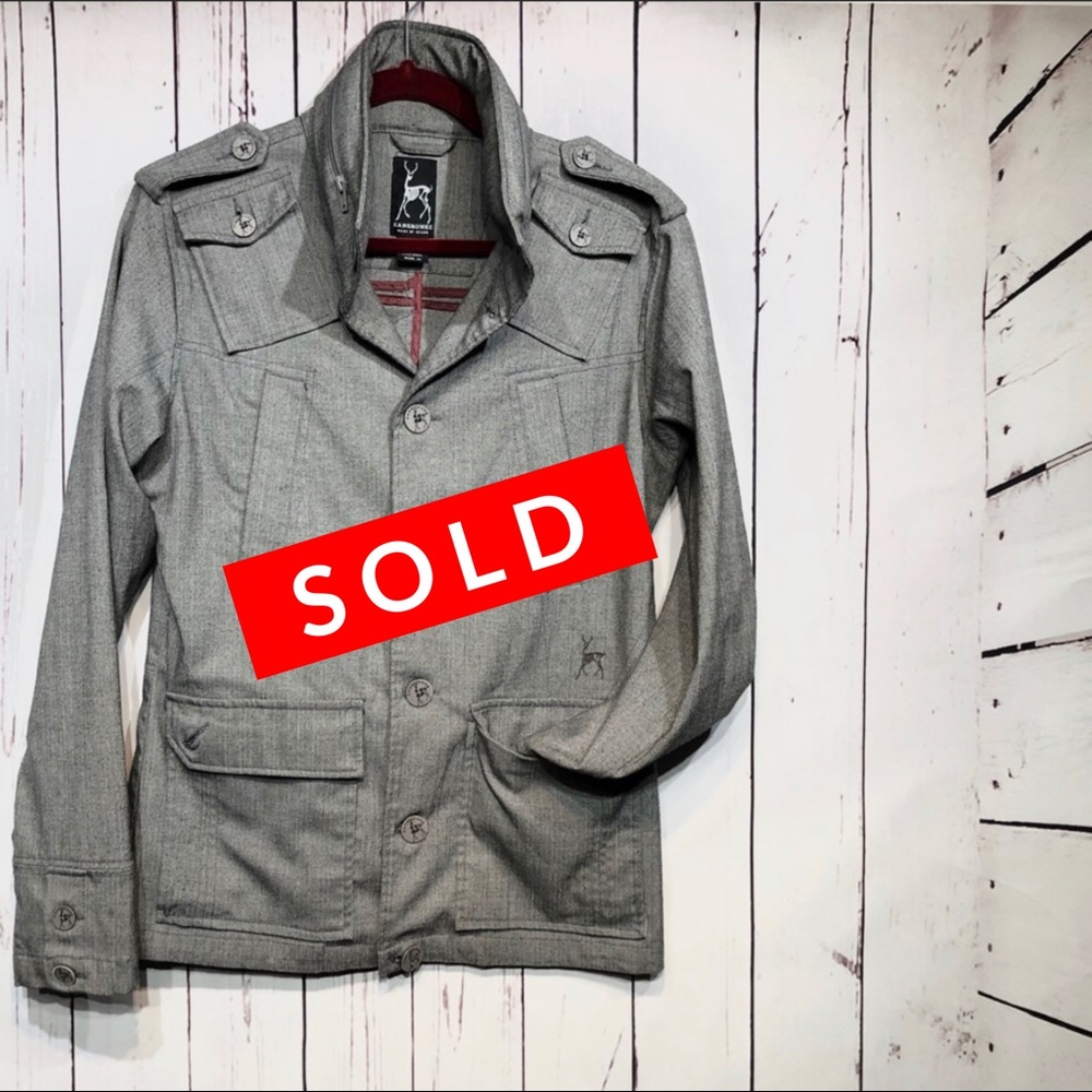 ♦️SOLD♦️Kane & Unke military jacket with hood M